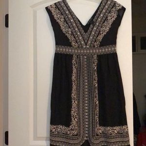 INC black/beige dress w/bling